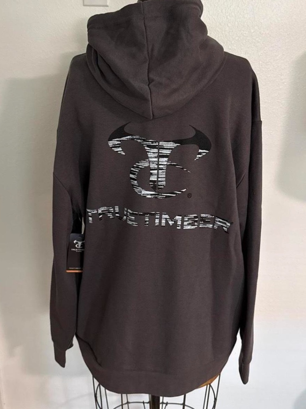 NWT TrueTimber Olive Green Logo Hoodie Size L